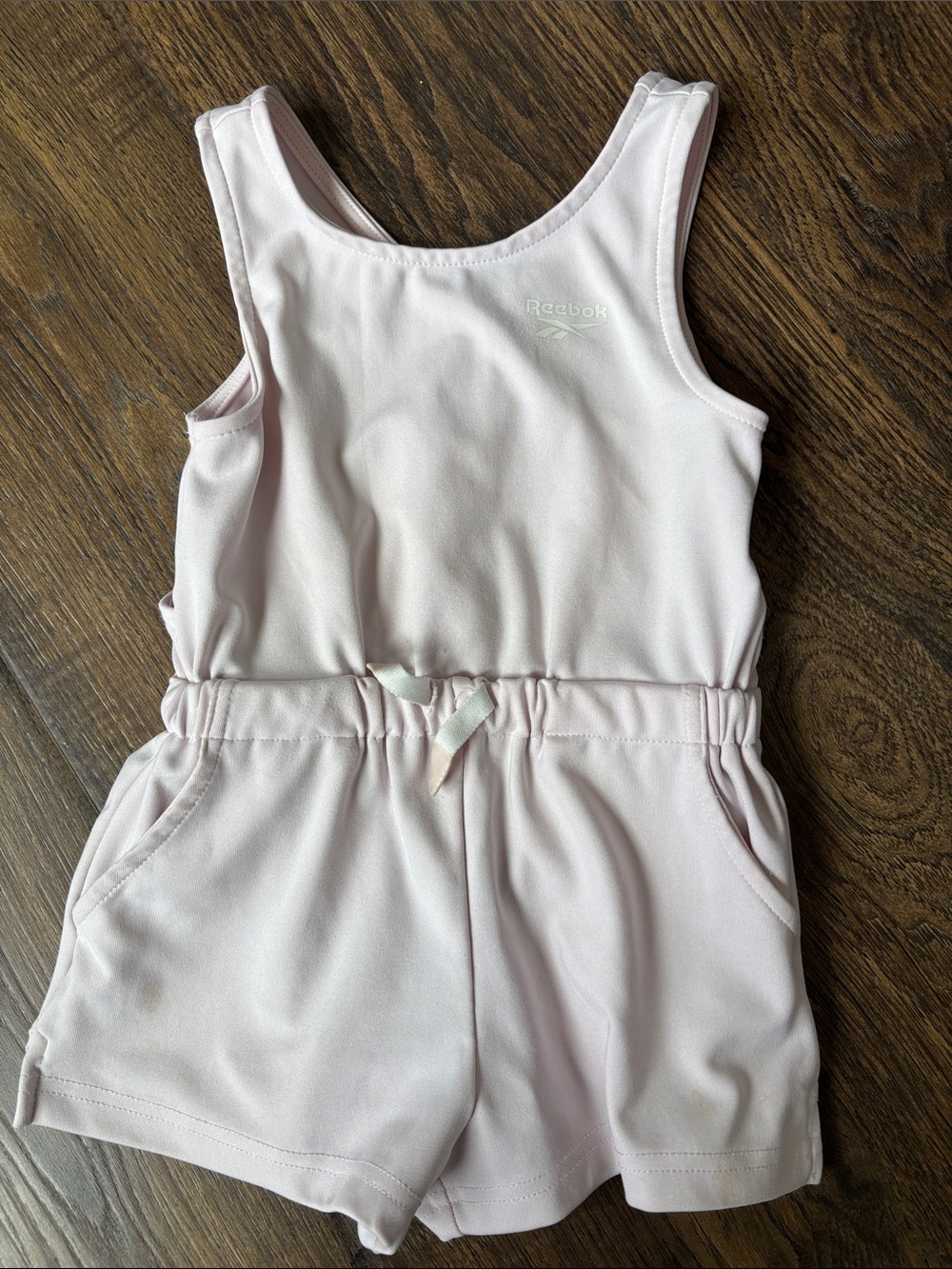 Reebok Light Pink Girls' Athletic Romper